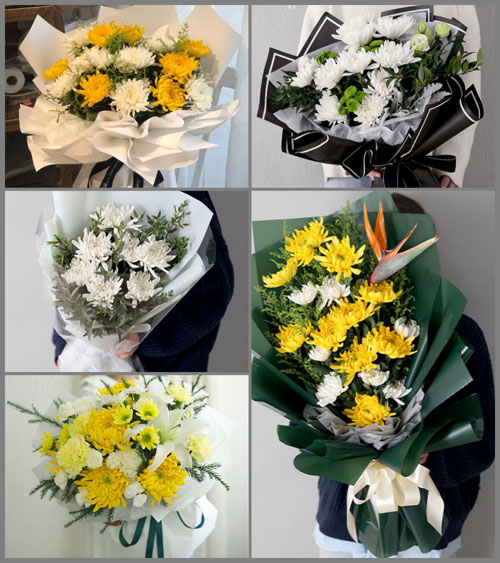 广西南宁西乡塘区安宁街道白事花束代送